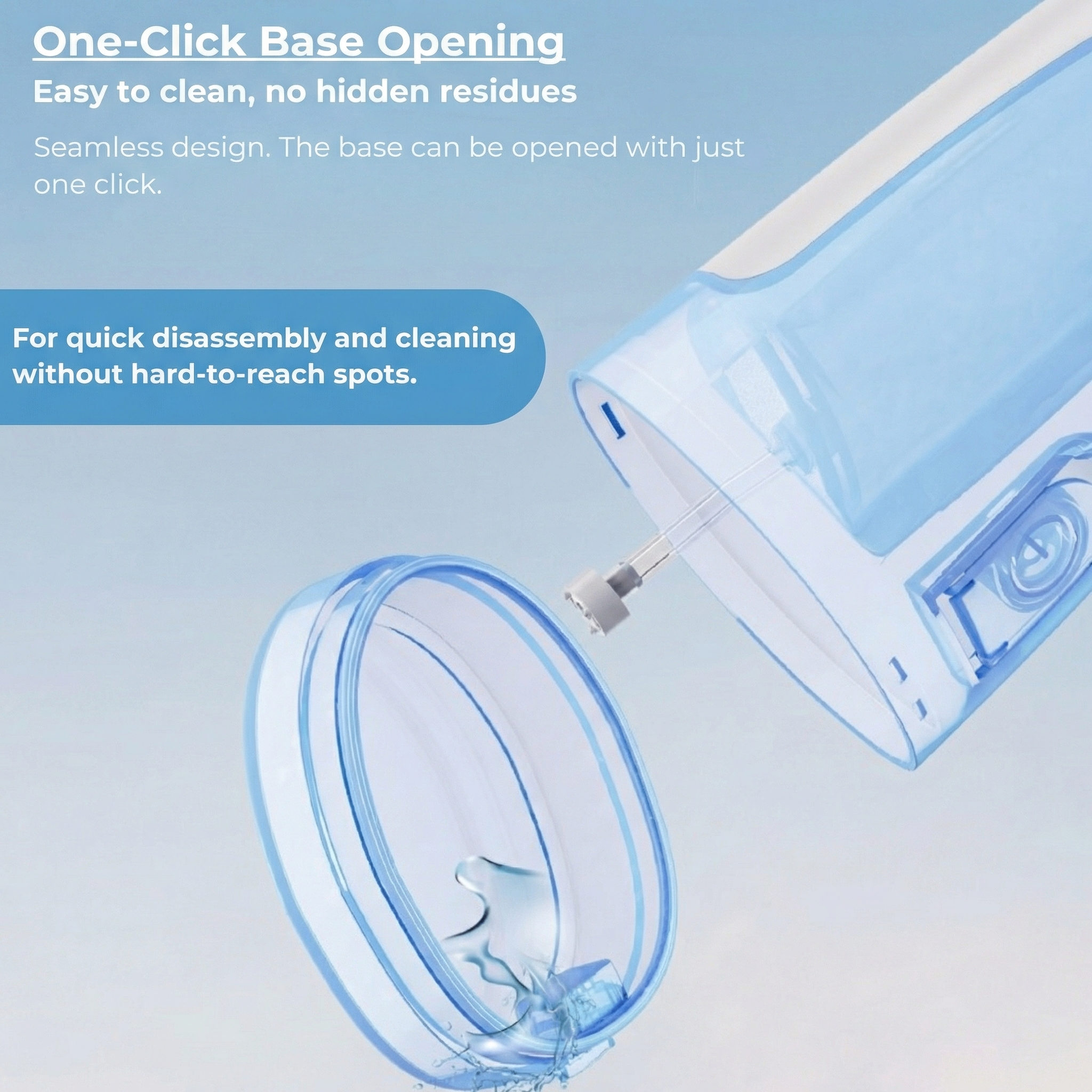 Cordless Water Flosser For effective dental and gum care / Includes 4 nozzle tips, 300 ml water tank, 30–120 PSI water pressure and IPX7 waterproof protection